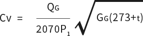 Flow Coefficient(Gas)